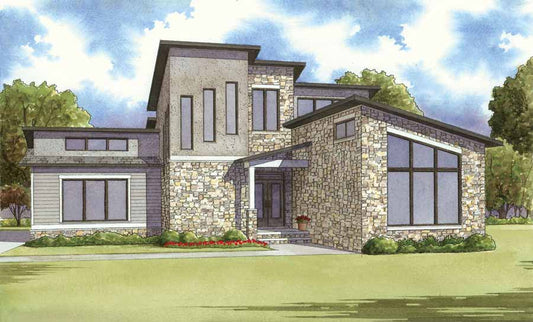 House Plan 1000 Sunside View, Modern House Plan