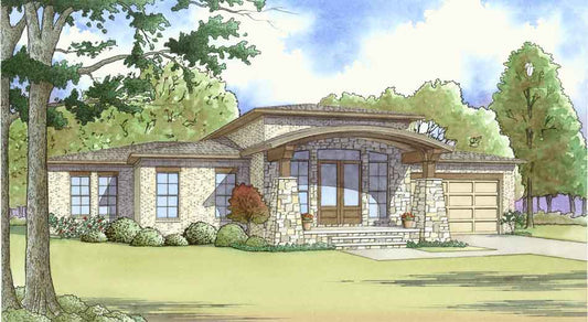 House Plan 1015 Sunset Crest, Modern House Plan