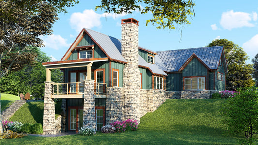 House Plan 5025 Adirondack Place, Arts and Crafts House Plan