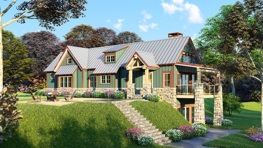 House Plan 5025 Adirondack Place, Arts and Crafts House Plan
