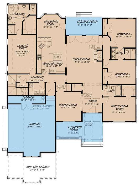 House Plan 5023 Autumncrest, Craftsman Bungalow House Plan