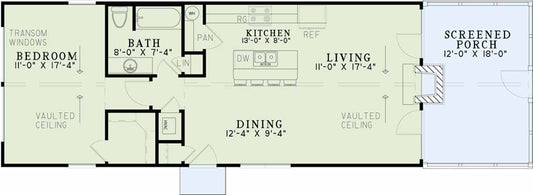 House Plan 1636 Cozy Retreat I, Tiny House Plan