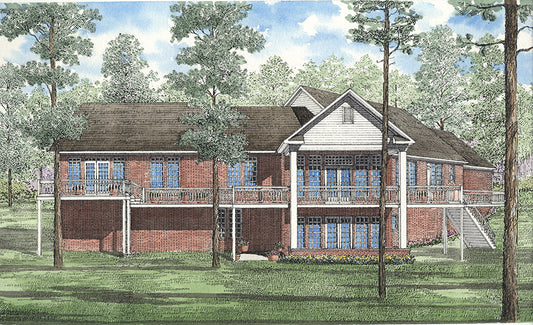 House Plan 144 Waterfront Cove, Waterfront House Plan