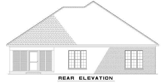 House Plan 828 Woodland Drive, Stone-And-Brick House Plan