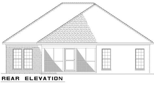 House Plan 829B Woodland Drive, Stone-And-Brick House Plan
