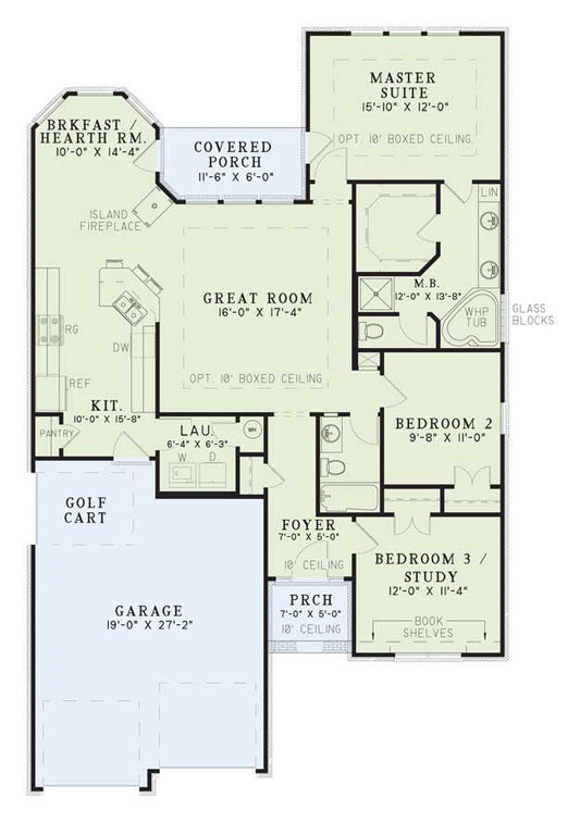House Plan 283B Sage Meadows, Southern House Plan