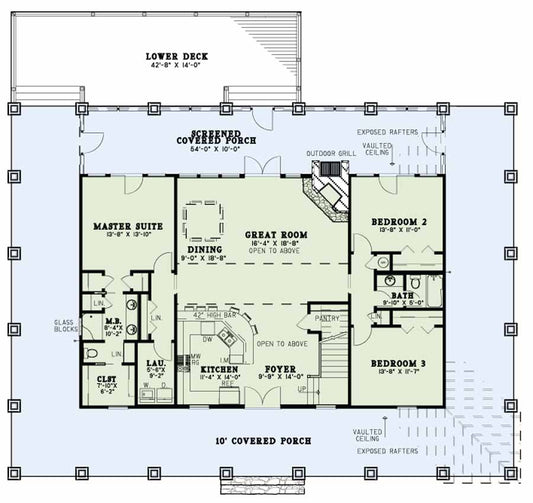House Plan 1385 Summer Place II, Riverbend House Plan