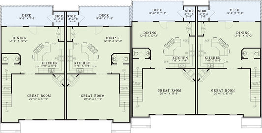 House Plan 1124 Cambridge Court, Multi-Family House Plan