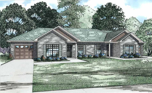 House Plan 1320 Dunham Drive-A, Multi-Family House Plan