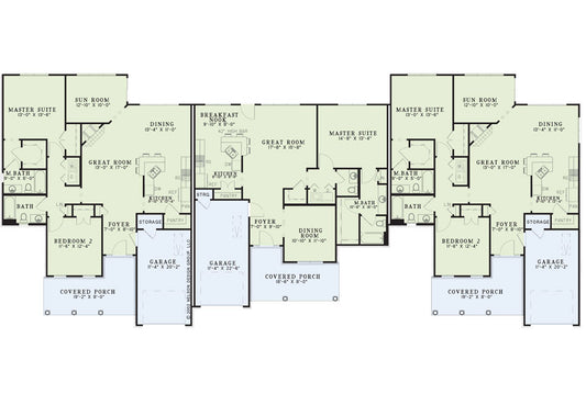 House Plan 660 Rosewood, Multi-Family House Plan