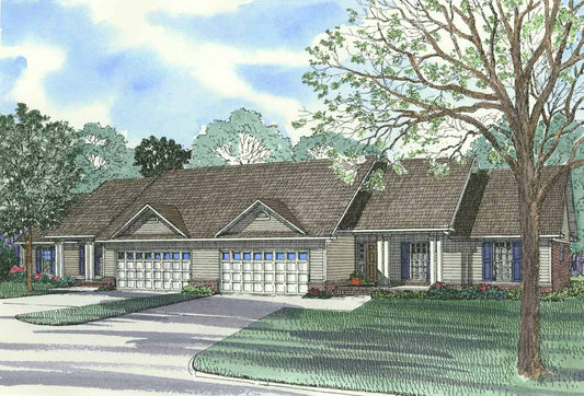 House Plan 425 Cambridge Court, Multi-Family House Plan