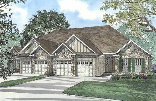 House Plan 458 Carriage Hill, Multi-Family House Plan