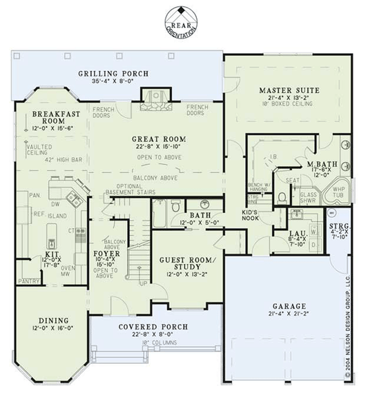 House Plan 950B Sophia Circle, Heritage House Plan