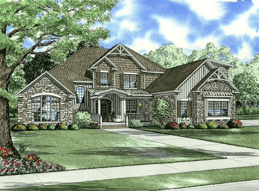 House Plan 952 Clair Drive, Heritage House Plan