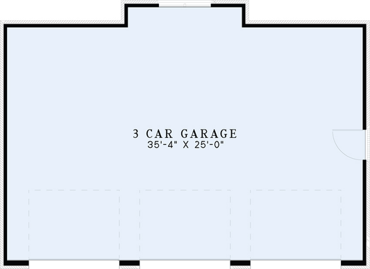 Garage Plan 1491 3-Car Garage-Arched Doors, Garage & Pool House Plan