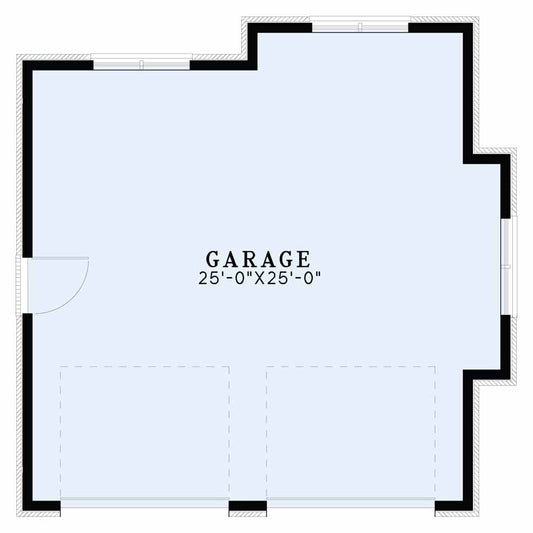 Garage Plan 1489 2-Car European Garage Plan, Garage & Pool House Plan