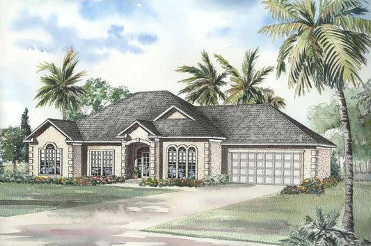 House Plan 550 The Downing, Florida House Plan