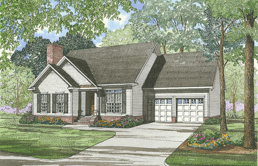 House Plan 302B Cross Creek, Traditional House Plan