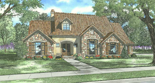 House Plan 1142 Fontana, Tuscany Village House Plan