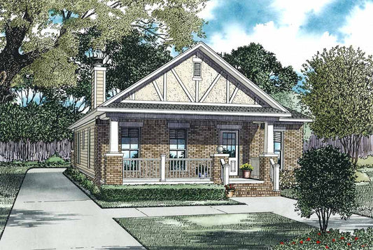 House Plan 1361 Peach Orchid, Arts and Crafts House Plan