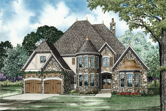 House Plan 1214 Stone Castle, European House Plan