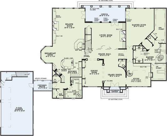 House Plan 215 Birchwood Lane, European House Plan