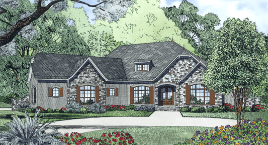 House Plan 1433 Baxley Cove, European House Plan