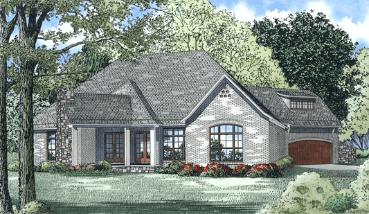House Plan 1433 Baxley Cove, European House Plan