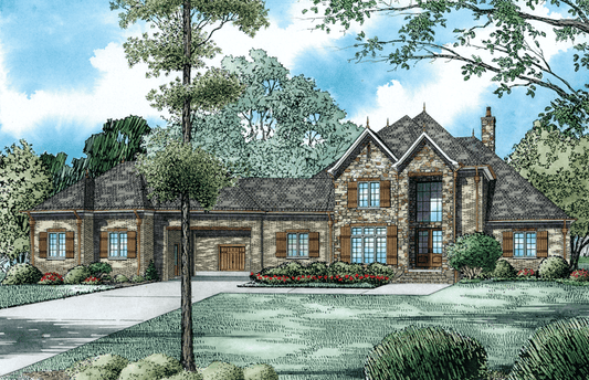 House Plan 1407 Whispering Cove, European House Plan
