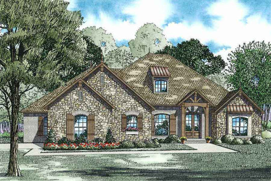 House Plan 1375 Marceau, European House Plan