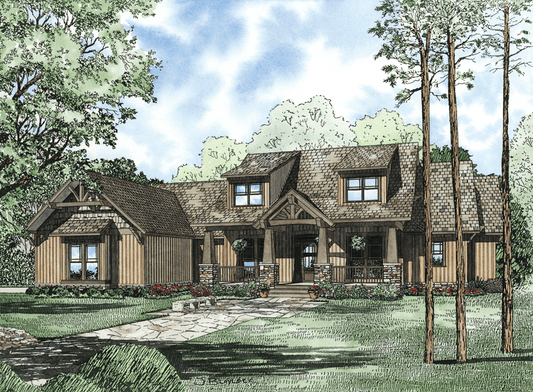 House Plan 1271 South Ridge, Rustic House Plan
