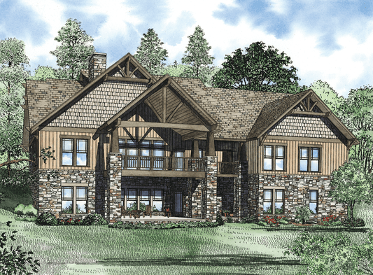 House Plan 1271 South Ridge, Rustic House Plan