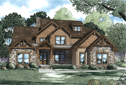 House Plan 1274 Mt. Petit Jean, Rustic House Plan