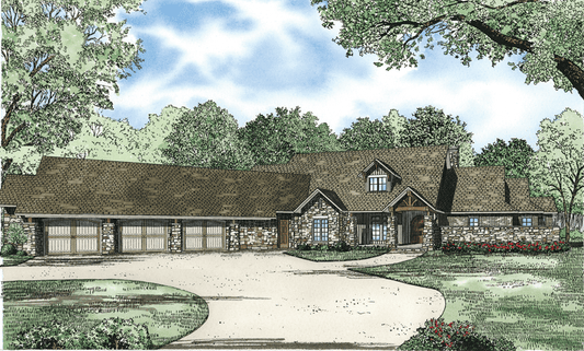 House Plan 1286 Southbend, Rustic House Plan