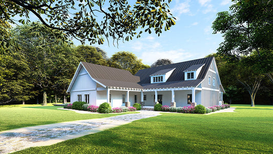 House Plan 5196 Hillside Farms, Farmhouse House Plan