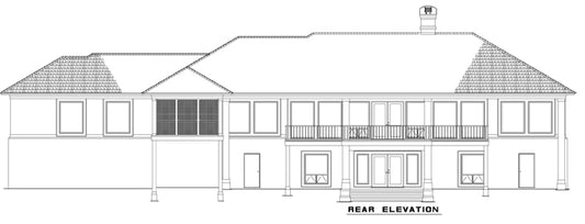 House Plan 724 Sunset Drive, Mediterranean House Plan