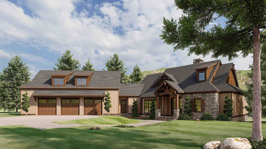 House Plan 5021 Summer's Eve, Craftsman Bungalow House Plan