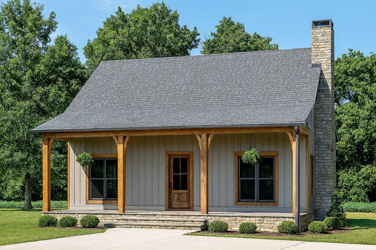 House Plan 5033 Cozy Point, Rustic House Plan