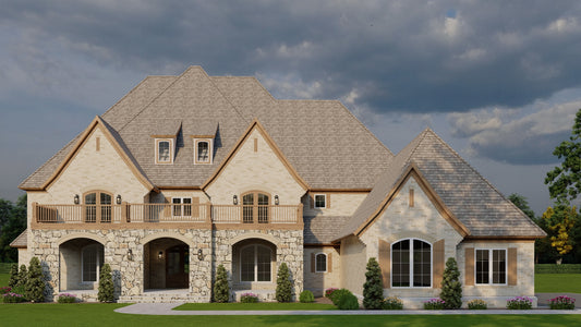 House Plan 5047 New England Manor, European House Plan