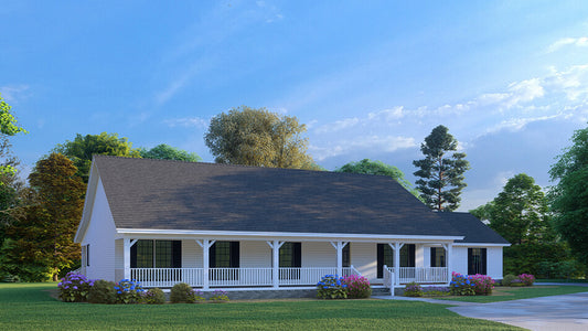 House Plan 5048 The Country Retreat, Farmhouse House Plan