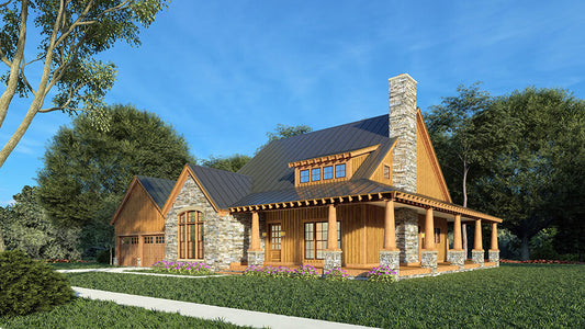 House Plan 5262 Cole Creek Retreat, Rustic House Plan