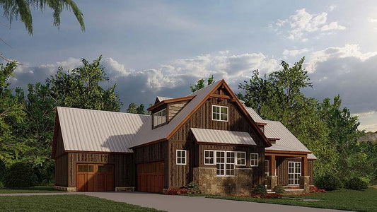 House Plan 5264 Greenville Cottage, Farmhouse House Plan