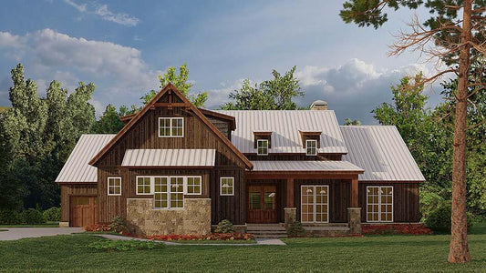 House Plan 5264 Greenville Cottage, Farmhouse House Plan