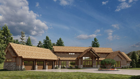 House Plan 5268 Elkhorn Lodge, Rustic Ridge House Plan