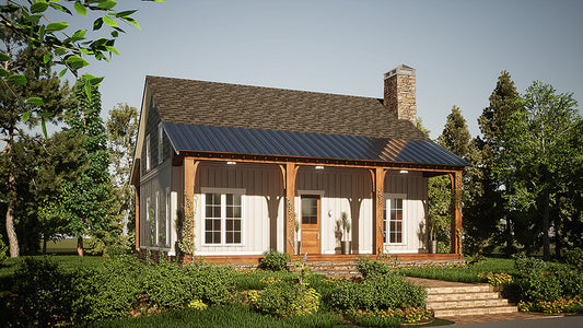 House Plan 5288 Aspen Bluff, Rustic House Plan