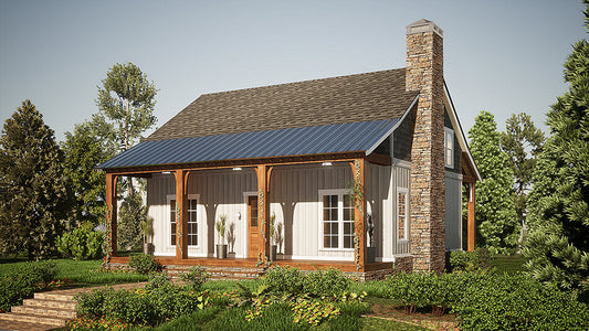 House Plan 5288 Aspen Bluff, Rustic House Plan