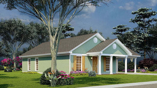 House Plan 5293 Driftwood Cottage, Traditional House Plan