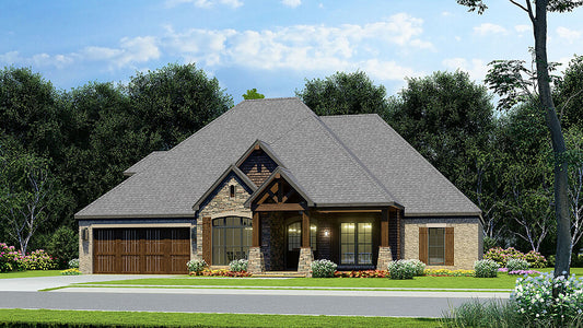 House Plan 5311 Cliff Haven, Rustic House Plan