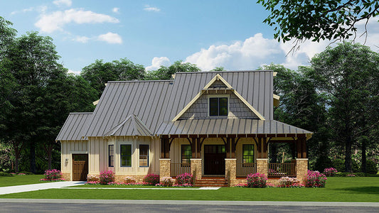 House Plan 5314 Fall Creek Place, Craftsman Bungalow House Plan