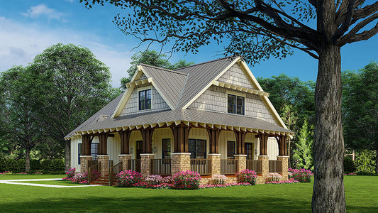 House Plan 5314 Fall Creek Place, Craftsman Bungalow House Plan